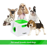 iDogmate 小型自動ペット犬用ボール投げ機 - テニスボールランチャー - 子犬または小型犬のフェッチ - ボール投げ機 - 1.75インチのボール付きペット犬用おもちゃ